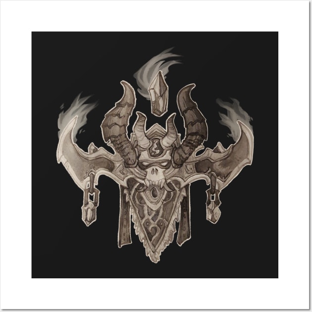 Demon hunter crest Wall Art by ArryDesign